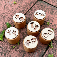 Thumbnail for WoodStamp – Montessori & Kreativt – 6 stk. leirestempler av tre