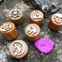 Thumbnail for WoodStamp – Montessori & Kreativt – 6 stk. leirestempler av tre
