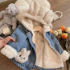 Girls Bunny Denim Coat – Varm og behagelig – Barnejakke