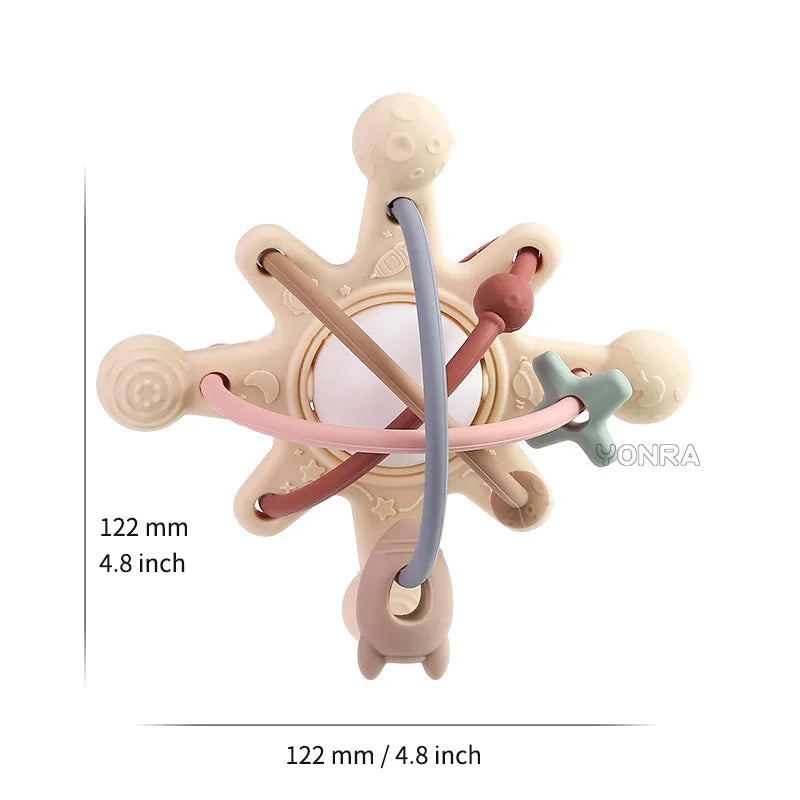 Sensory Rattle Ball – Soft Grab moro – Leker med tenner i silikon for baby