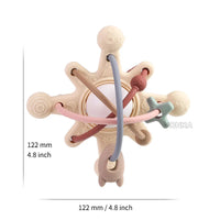 Thumbnail for Sensory Rattle Ball – Soft Grab moro – Leker med tenner i silikon for baby