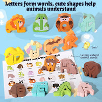Thumbnail for ZooLetters – Lekent og lærerikt – Dyrealfabetpuslespill for barn