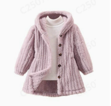 Mini Fashion - Mykt innerfôr i fleece - Vinterjakke til jenter