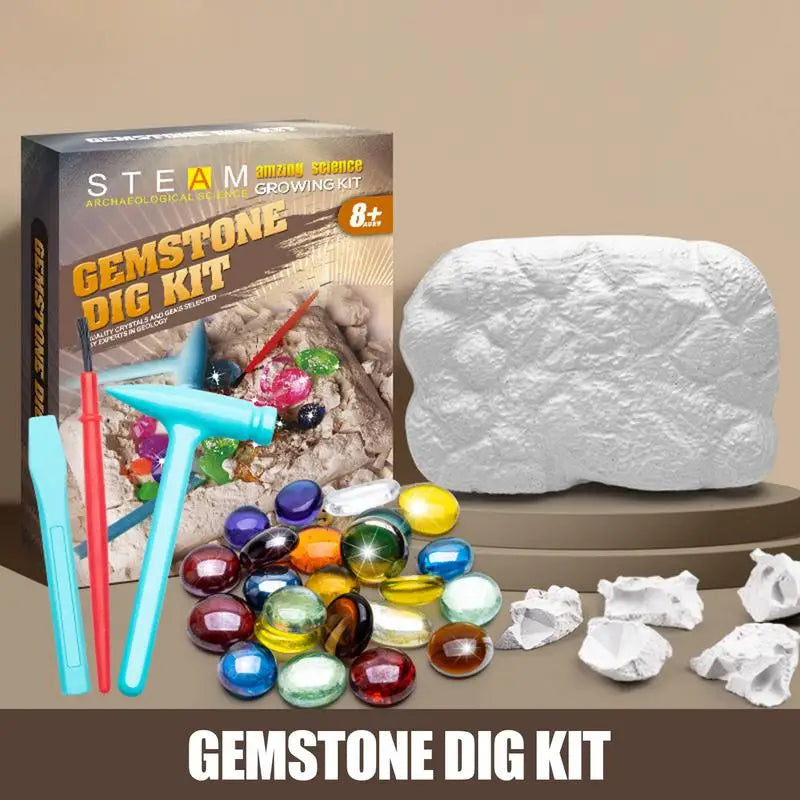 Dig Kit™ - Sett for utgraving av edelstener - Graveeventyr