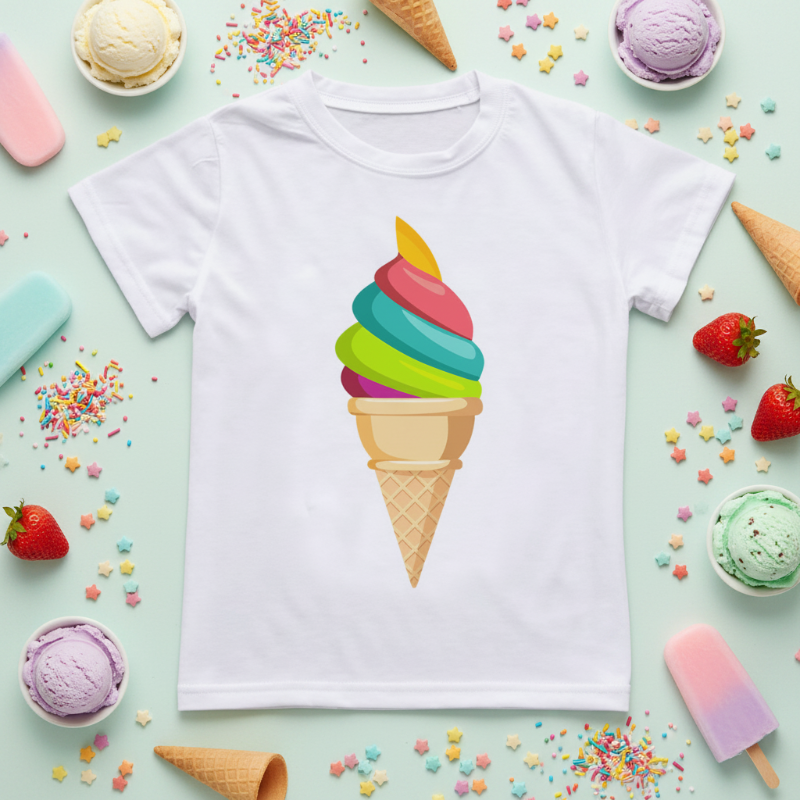 Boys & Girls Summer Tee – Komfortabel og leken – T-skjorte for barn med morsomt trykk