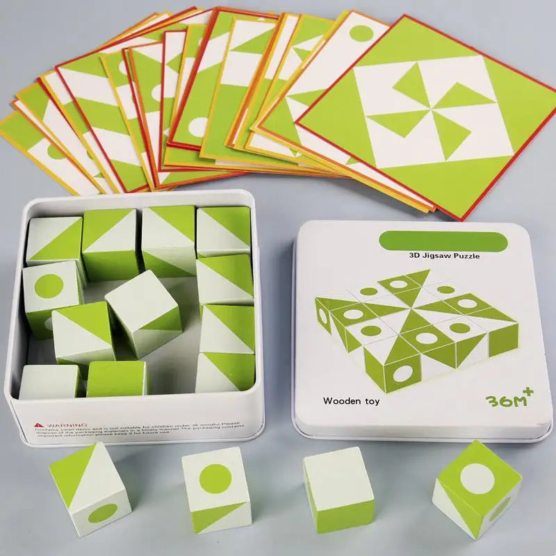 BrainBlocks™ – Slank og kreativ – Houten Geometric Brainteaser