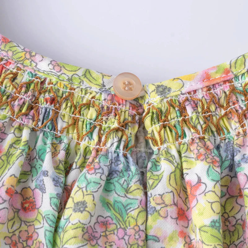 Floral Dress – Lett og luftig – Jentekjole med flagrende ermer