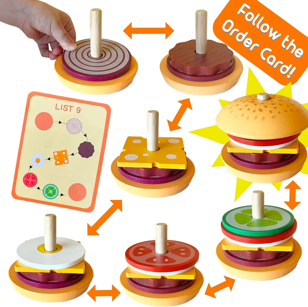 Woods™ - Stableleke - Bygg din egen sandwich
