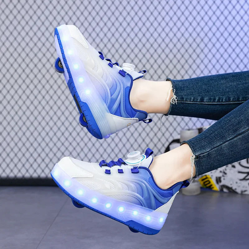Light-Up Skate Shoes – LED & Komfortable – Selvlysende rullesko