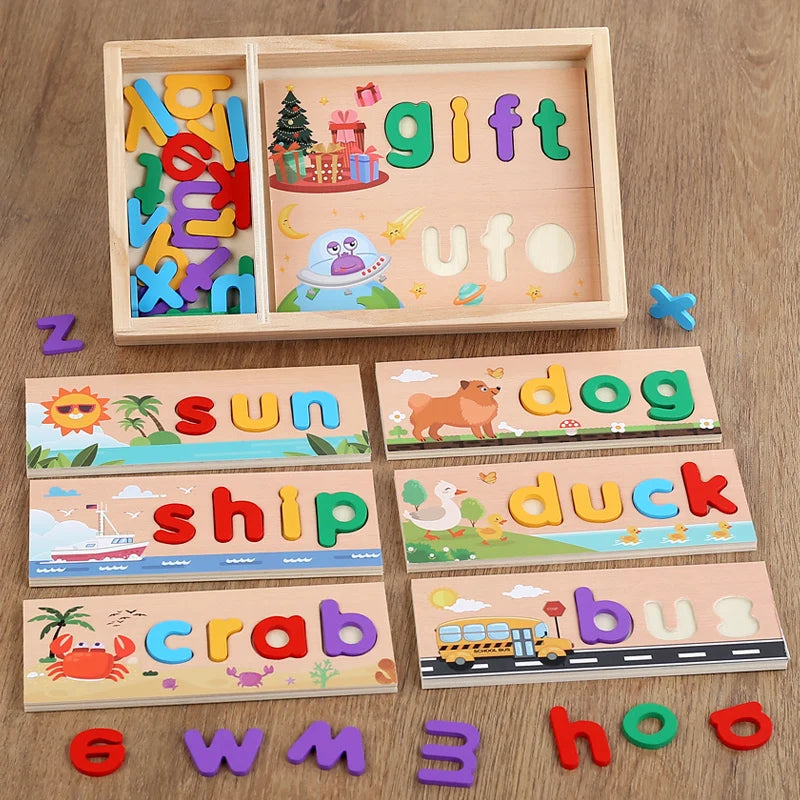 AlphaPuzzle – Lære engelske ord – Trepussel for staving
