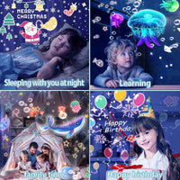 Thumbnail for CosmoGlow – Drømmende og kreativ – Galaxy Projector nattlampe med 360° rotasjon