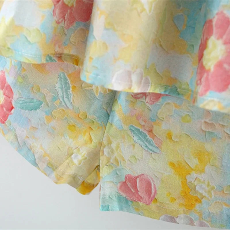 Mini Fashion™ - Sommerblomster Chic - Sommerkjole med pionmønster