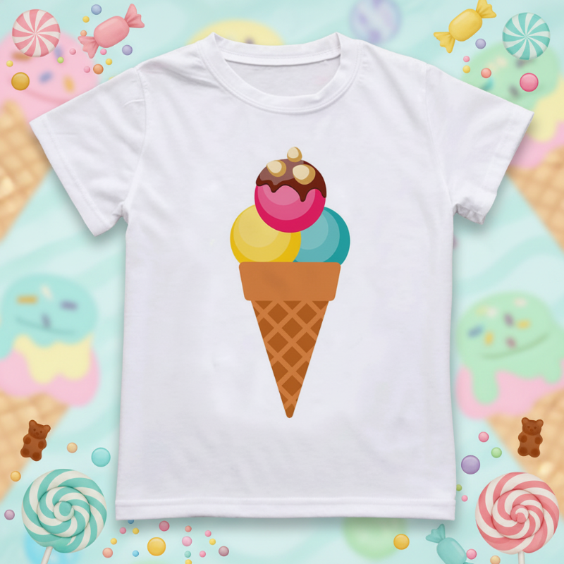 Boys & Girls Summer Tee – Komfortabel og leken – T-skjorte for barn med morsomt trykk