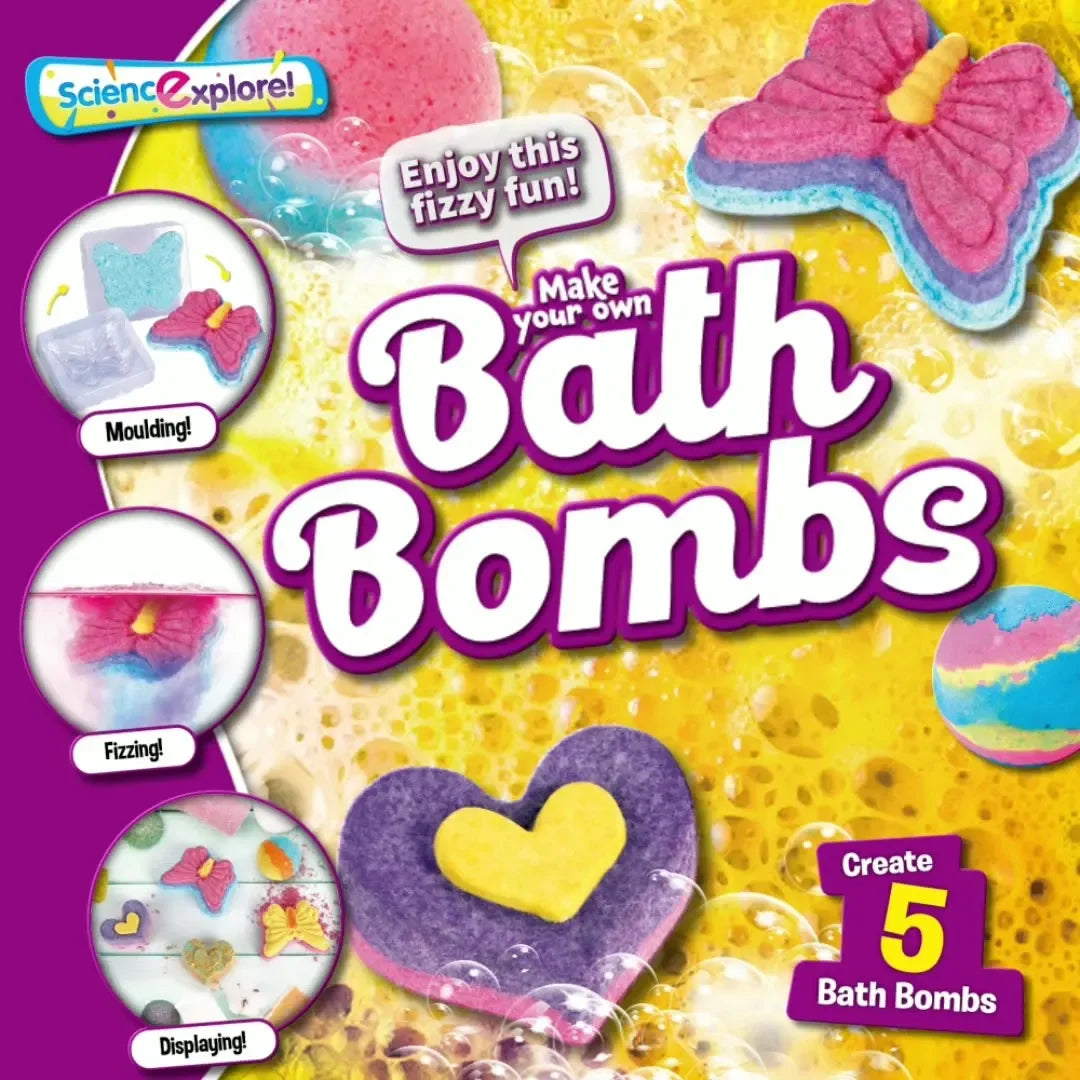 BathBombs – Fargerikt og lærerikt – Sett for å lage badebomber selv