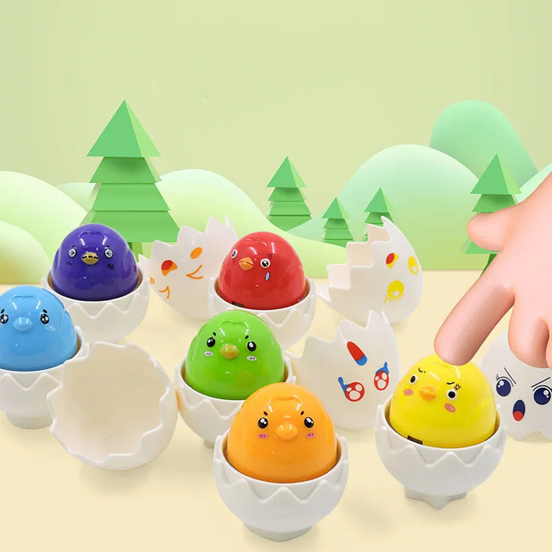 Montessori 3D Eggs Puzzle – En morsom påskeaktivitet – Eggesorteringsspill