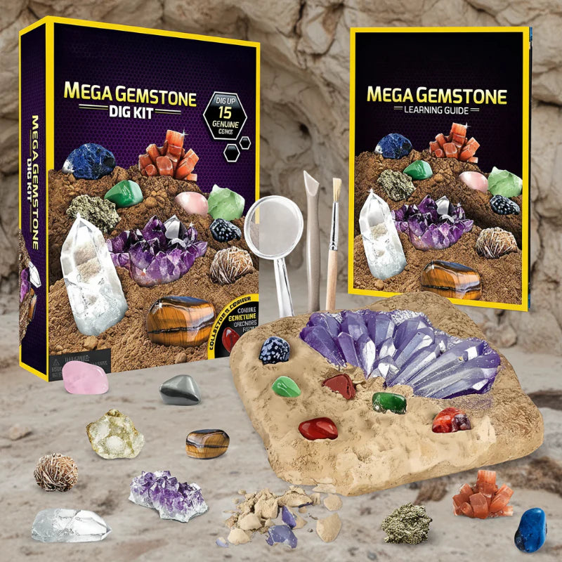 Gemstone Dig Kit – Oppdagelse & læring – Krystallutgravingssett