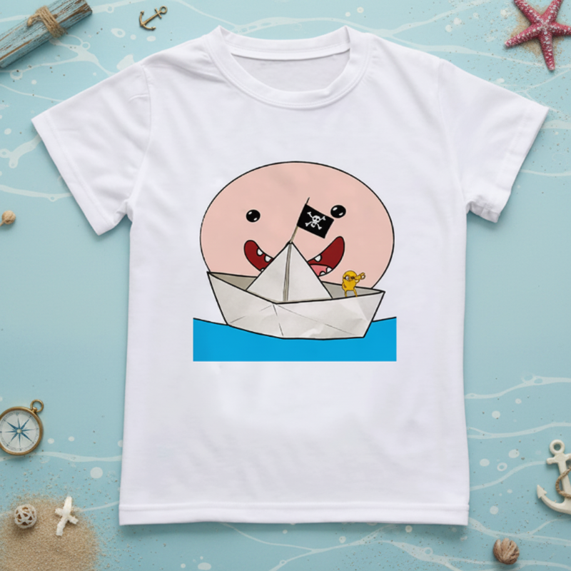 Boys & Girls Summer Tee – Komfortabel og leken – T-skjorte for barn med morsomt trykk