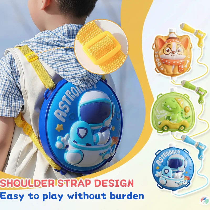 Kids Water Blaster – Lekent og praktisk – Ryggsekk med vannpistol