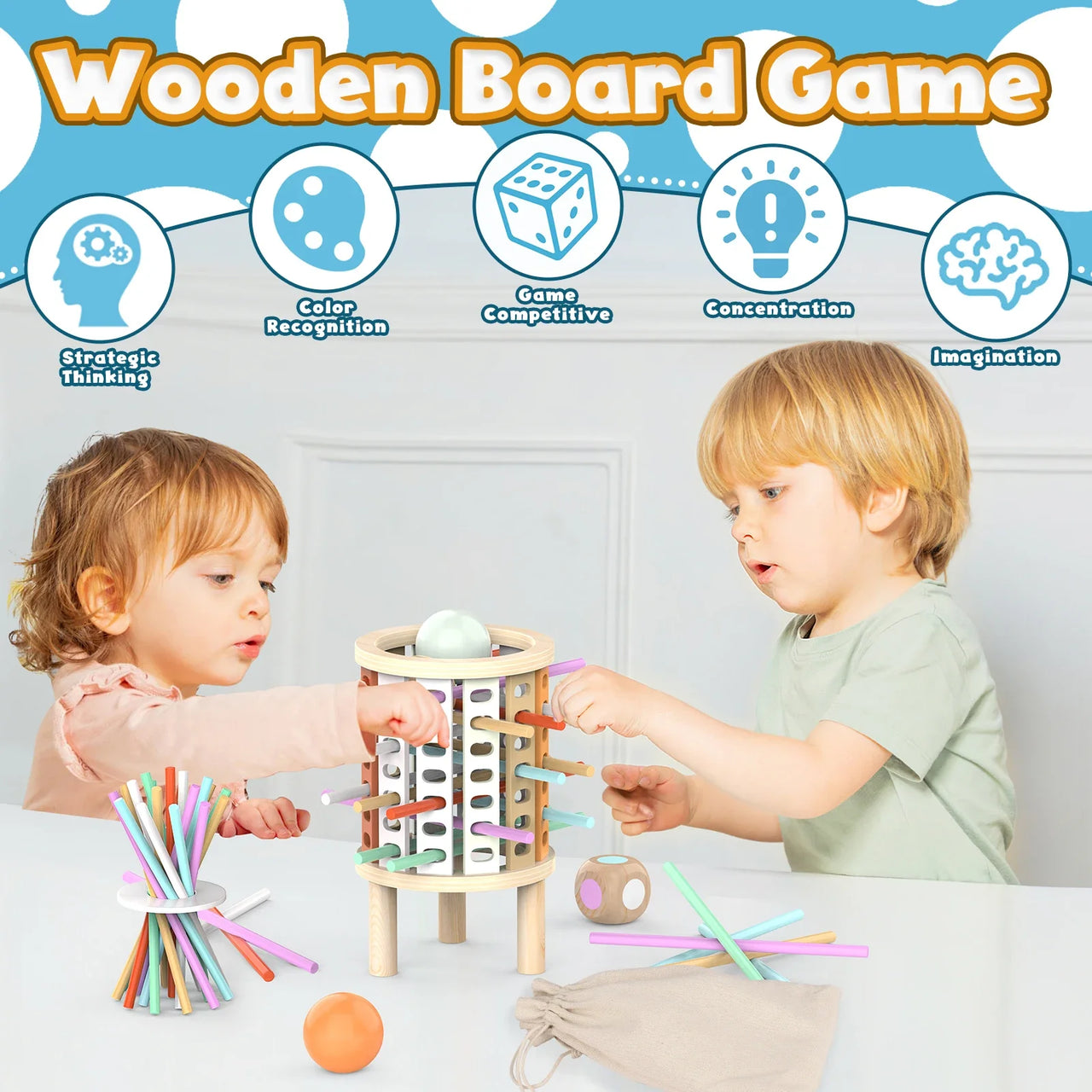 Balance Tower™ – Stable og telle – Tenkespill i tre