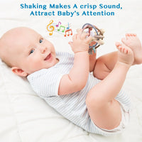 Thumbnail for Sensory Rattle Ball – Soft Grab moro – Leker med tenner i silikon for baby