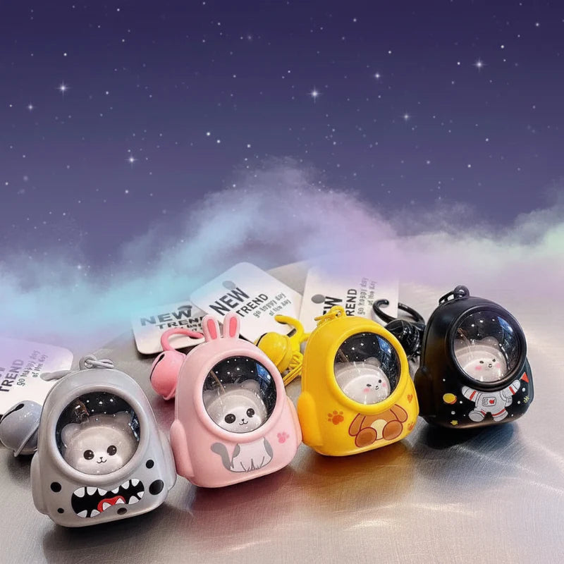 Glowing Astronaut Charm – Søt og lysende – Astronaut-veskeanheng