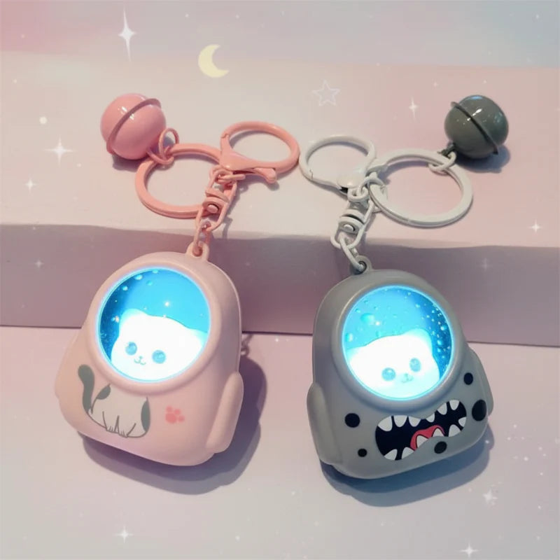 Glowing Astronaut Charm – Søt og lysende – Astronaut-veskeanheng