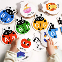 Thumbnail for Wooden Letter Matching Game – Læring og lek – Alfabetpuslespill