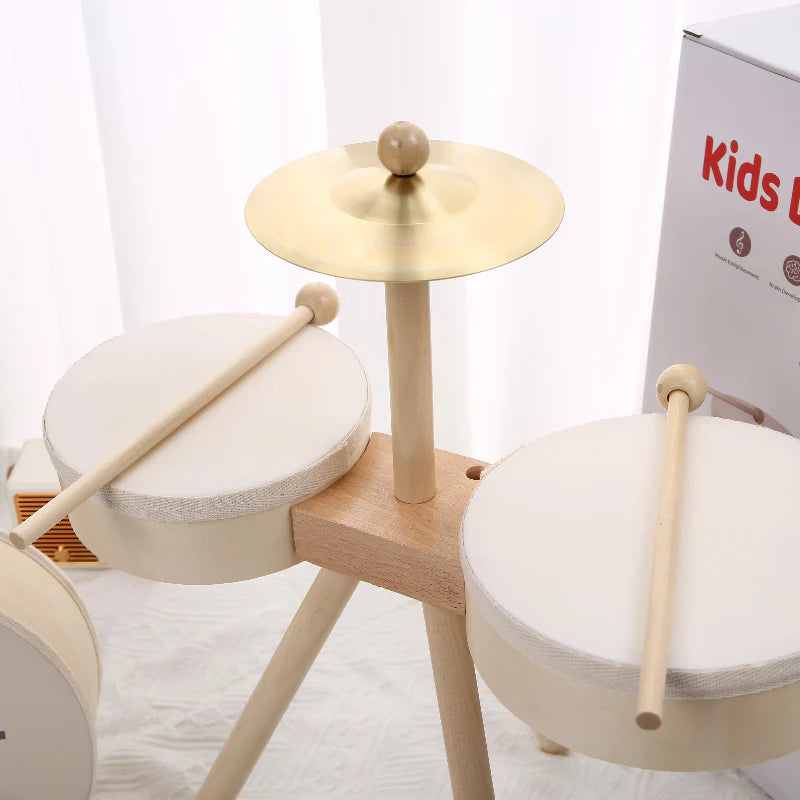 Kids Wooden Drum Toy – Musikk & Kreativitet – Trommesett