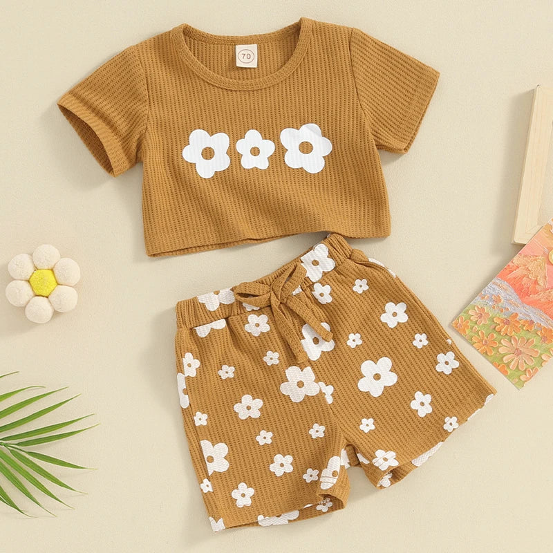 Mini Fashion™ - Komfortabelt og stilig - Sommersett for babyjenter