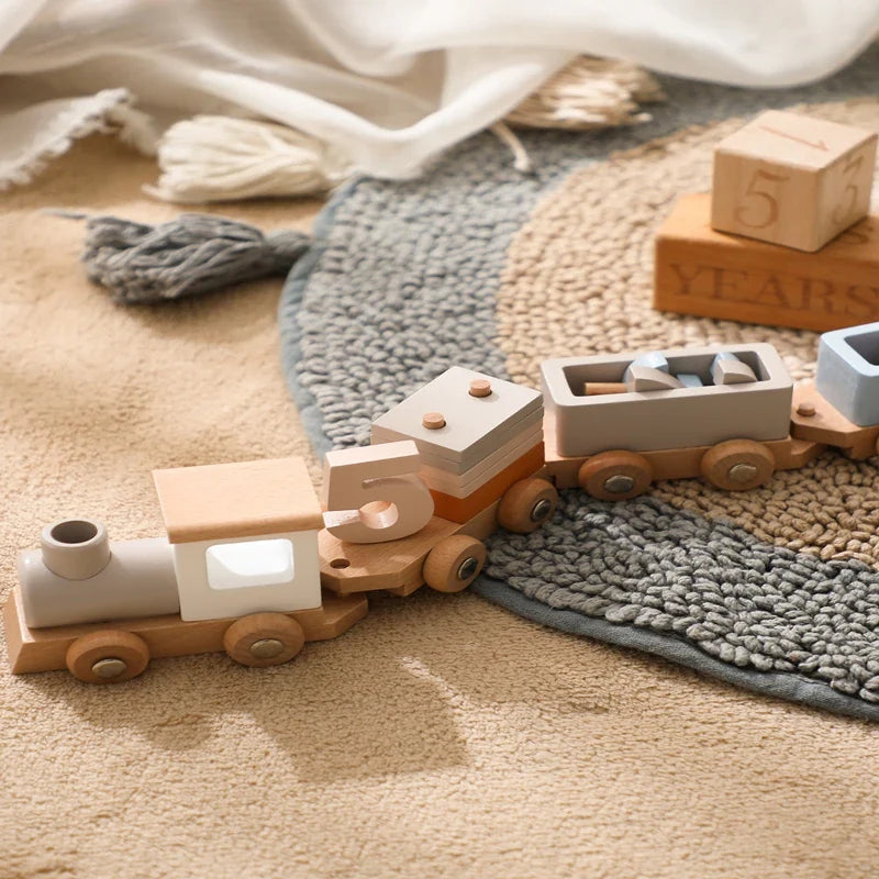 TrainCount –  Klassisk og pedagogisk – Tre-Montessori-tog