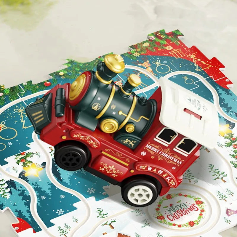 DIY Xmas Train Track - Bygg ditt eget juleland - Juletog puslespillv
