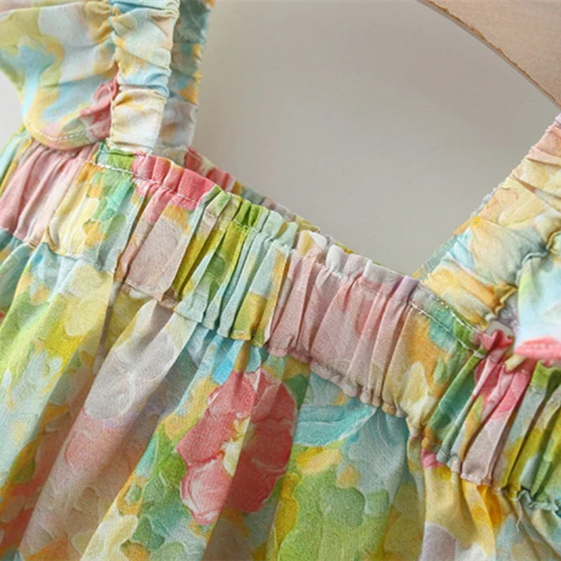 Mini Fashion™ - Sommerblomster Chic - Sommerkjole med pionmønster