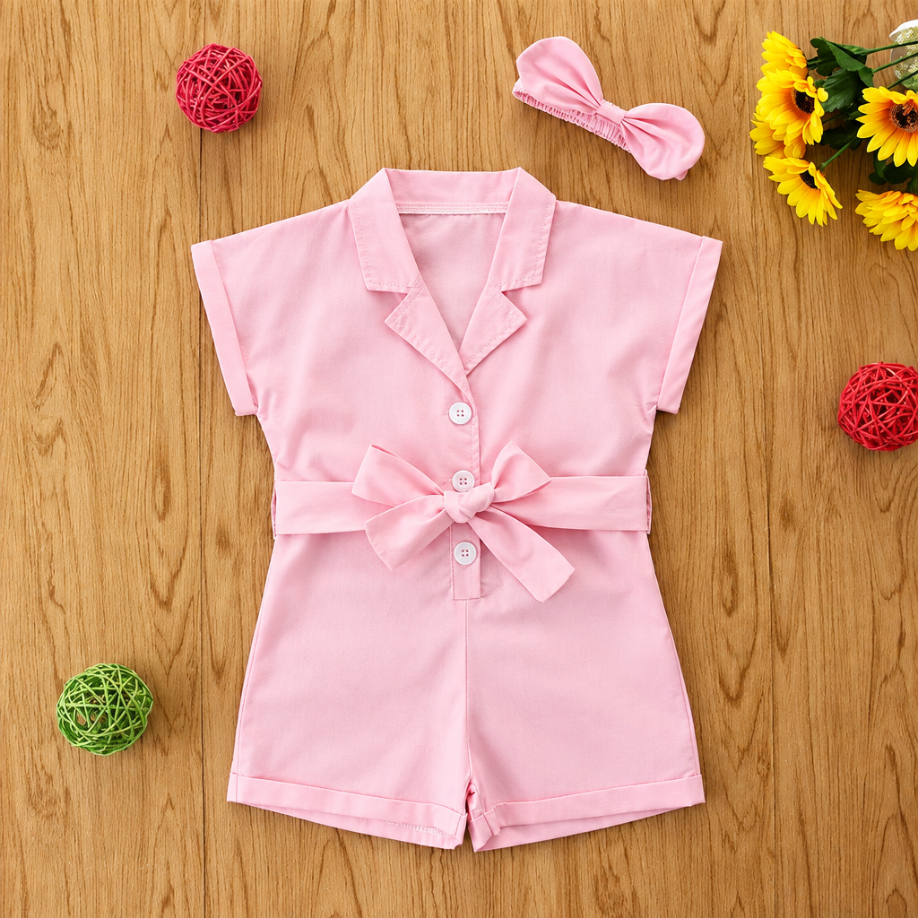 LittleLady – Elegant & Trender – Jumpsuit med sløyfe i livet