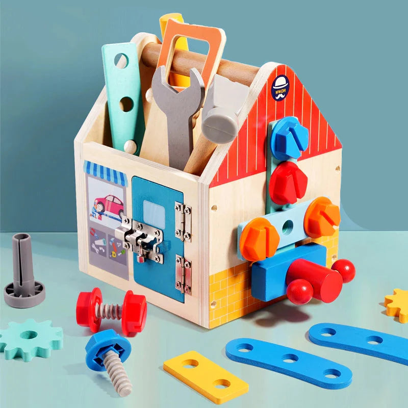 Busy Box™ - Oppdag og lær - Aktivitetsboks i tre