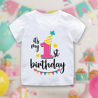 Thumbnail for Birthday Graphic Tee – Søt og luftig – bursdags-T-skjorte for barn