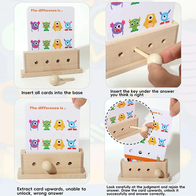 Logic Lock™ - Tenke logisk - Sorter og match puslespill