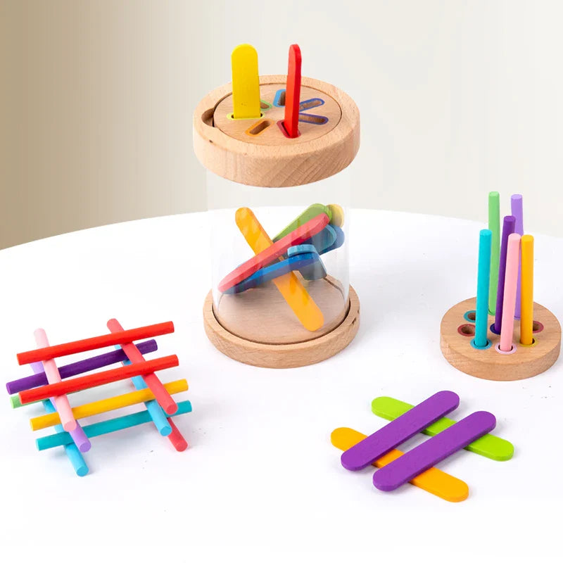 Woods™ - Pedagogisk og kreativ - Fargesorteringsspill
