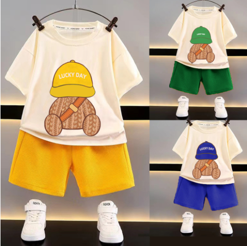 Mini Fashion™ - Funky og Kul - Shorts og t-skjorte