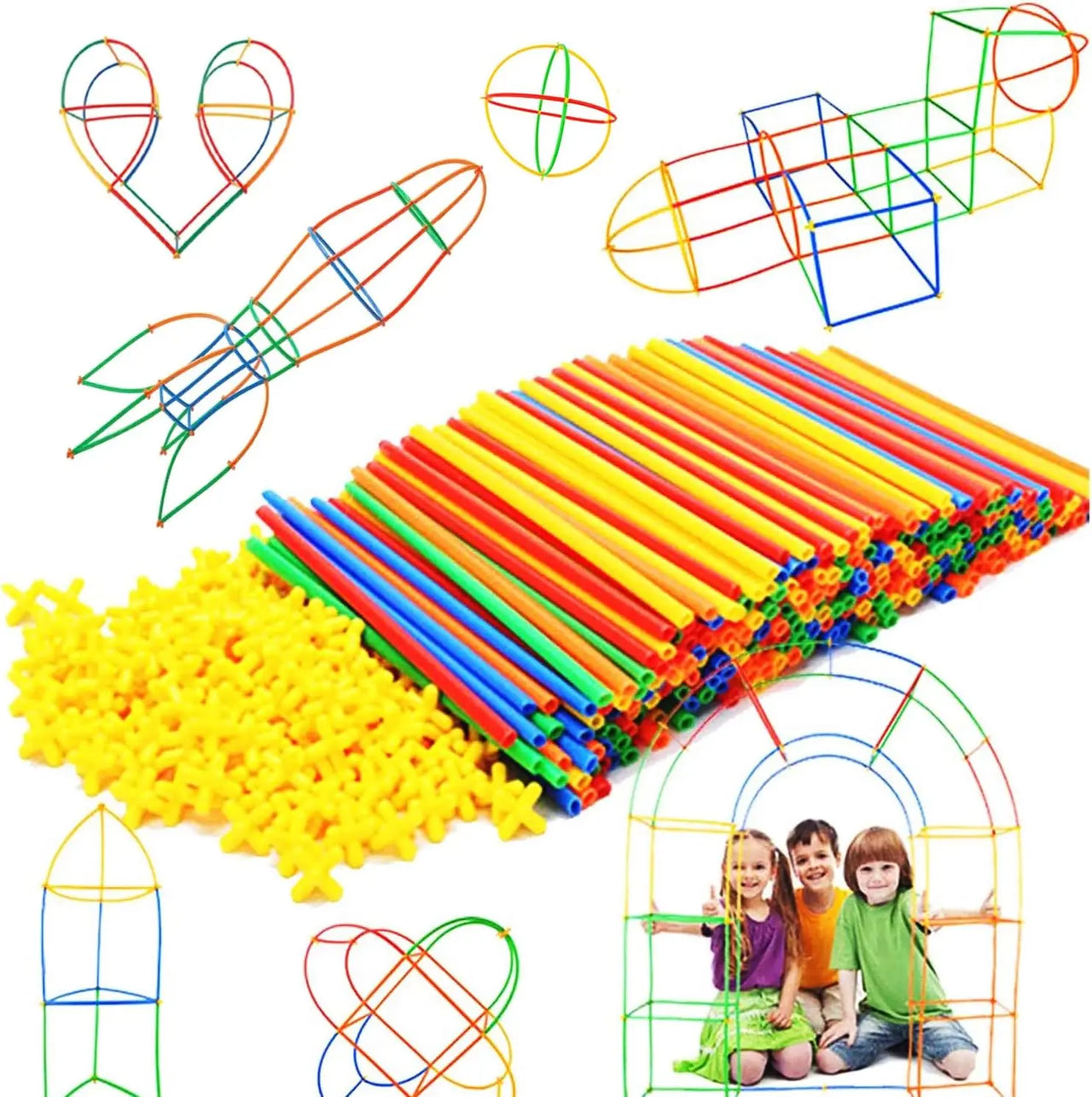 BuildPlay – Fantasi og ferdigheter – Konstruksjonsrør med koblinger