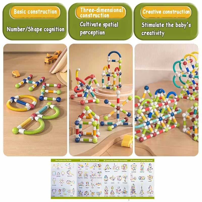 Magnetic Sticks - Endeløs bygging – fleksible magnetiske pinner