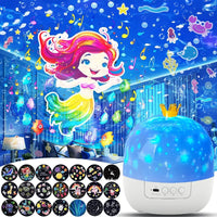 Thumbnail for CosmoGlow – Drømmende og kreativ – Galaxy Projector nattlampe med 360° rotasjon