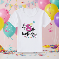 Thumbnail for Birthday Graphic Tee – Søt og luftig – bursdags-T-skjorte for barn