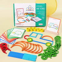 Thumbnail for Sticks & Rings – Slank og kreativ – Figurpuslespill i tre