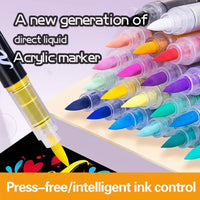 Thumbnail for ColorCraft – Kreativt og bærekraftig – Akrylmarkører med penselspiss