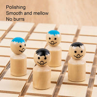Thumbnail for Wooden Chess Puzzle Game – Strategi & tenkning – Brettspill