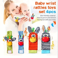 Thumbnail for Wrist Rattle and Socks – Motorikk & lek – Rangle for babyer (sett med 4)