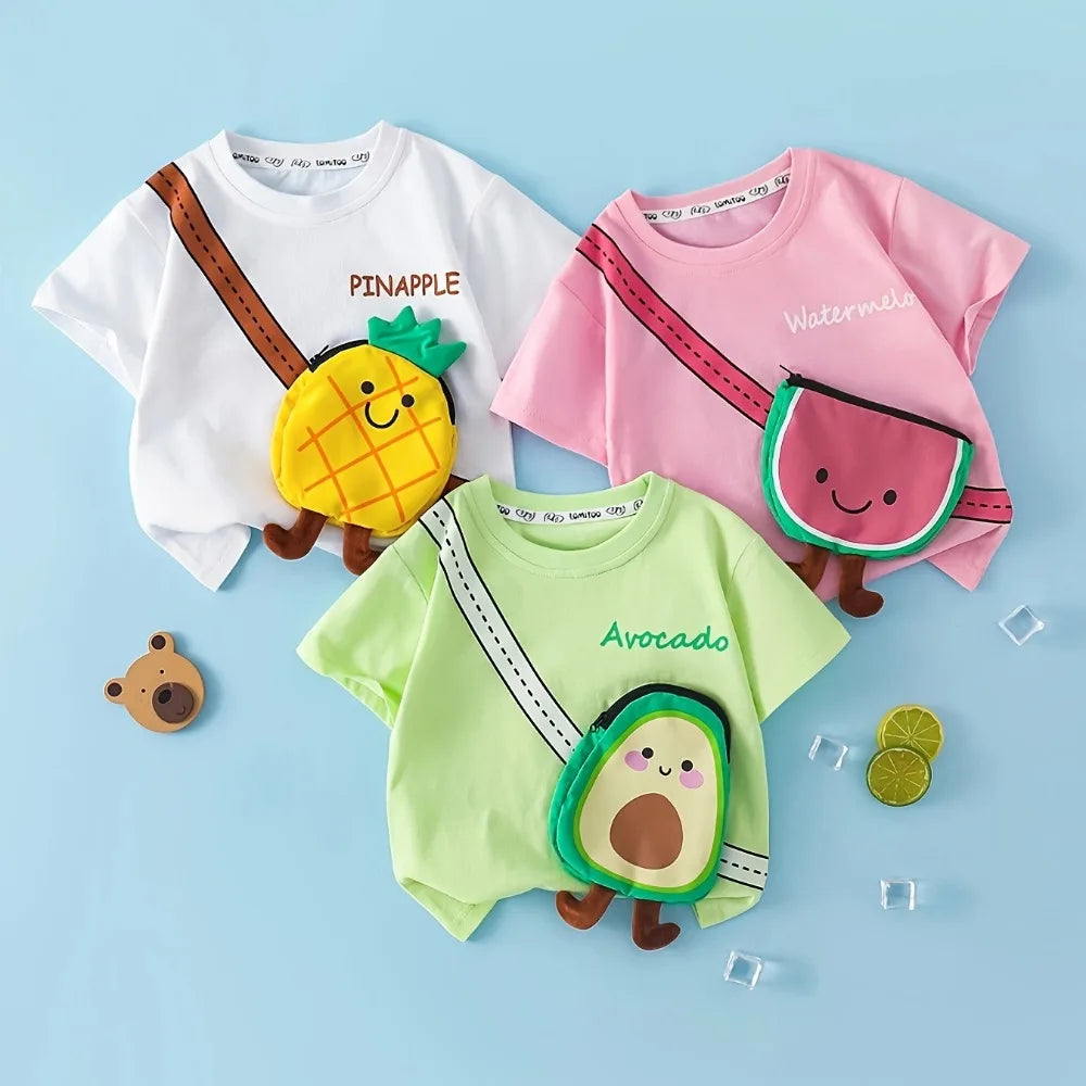 Mini Fashion™ - Tøff t-skjorte - Fruktig moro