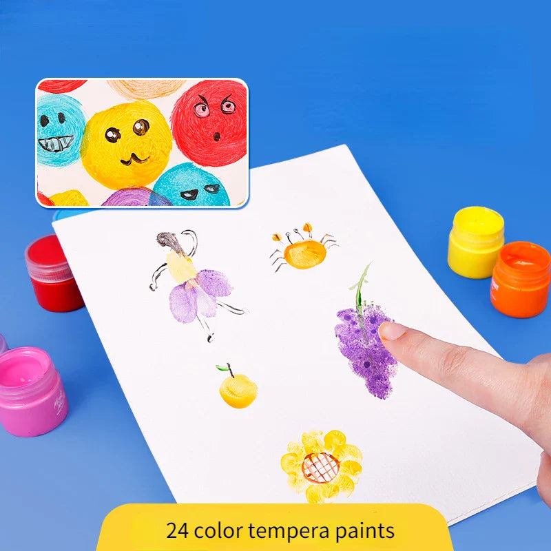PaintJoy – Fargerik og kreativ – Fingerfarge- og gouachesett