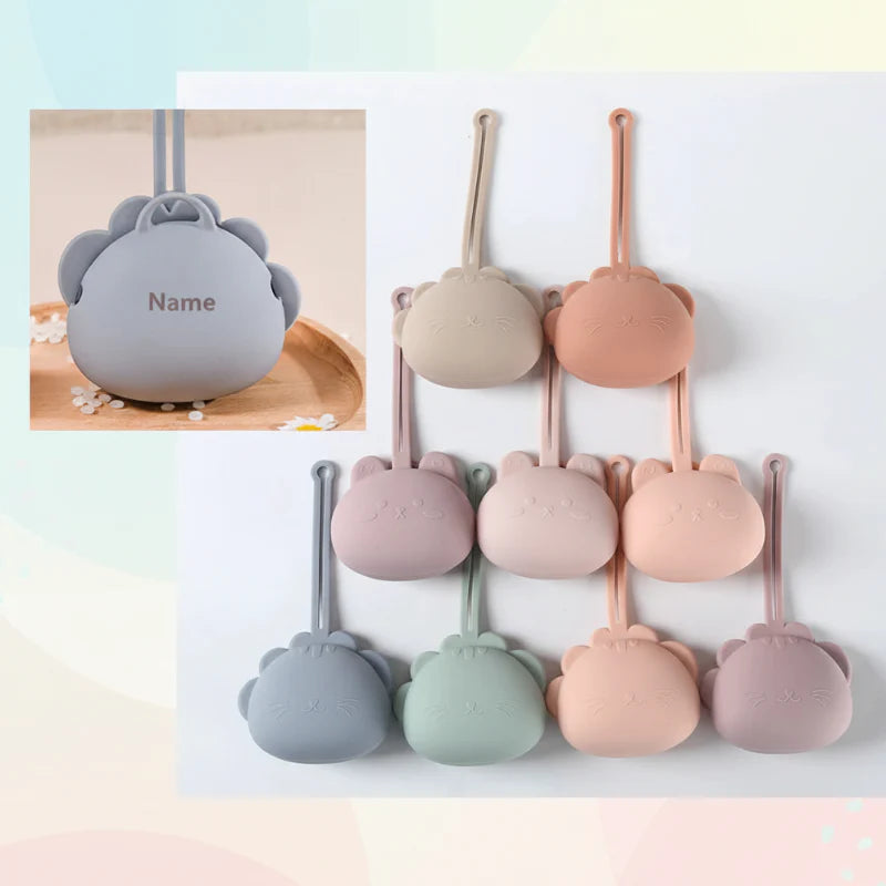 Personalized Pacifier Case – Gravert og praktisk – Personlig smokkeholder