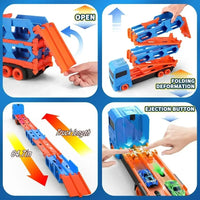 Thumbnail for Mega Transporter - 9-i-1 Racesjov – Transformerbar leketøystruck